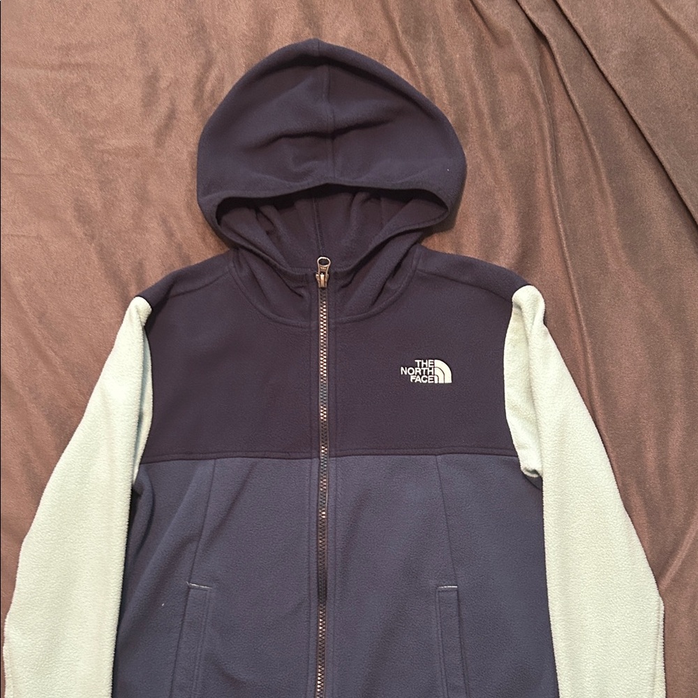 The North Face Kids' Blue and Mint Puffer Jacket